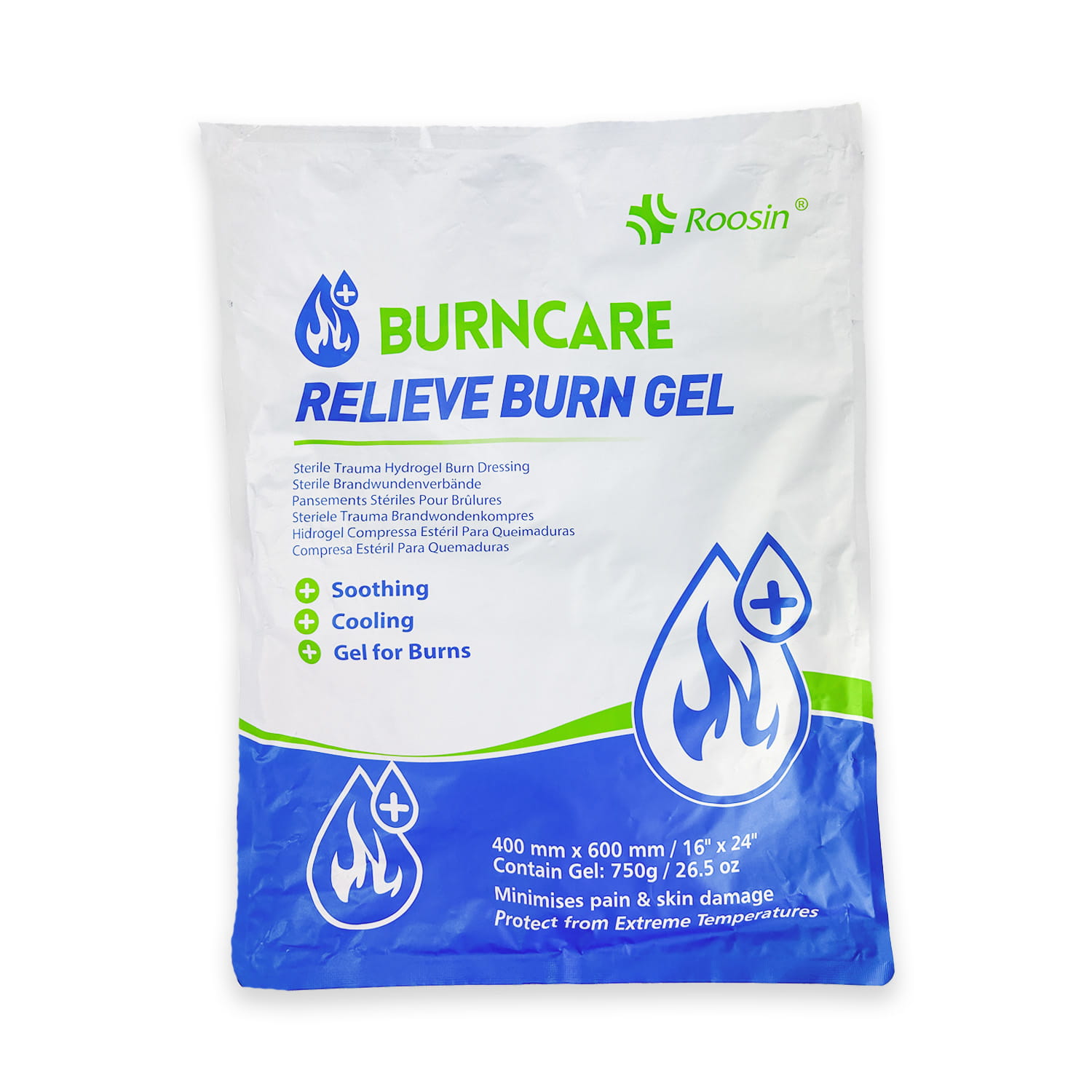 Opatrunek hydrożelowy Burncare 40x60 cm (OUTLET) [Data ważności: 06-2027]