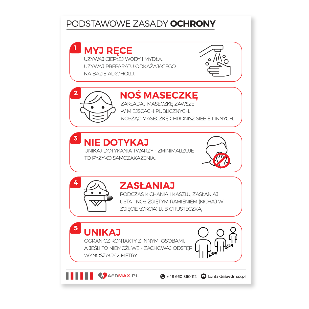 Tablica informacyjna - zasady ochrony