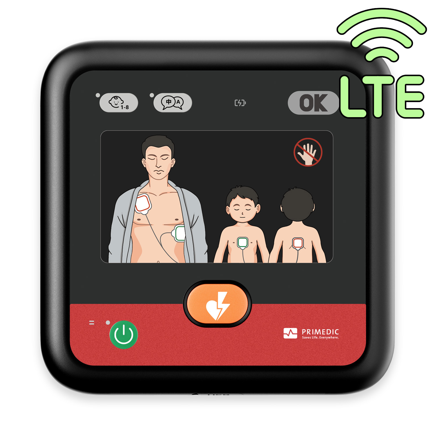 Defibrylator AED Primedic myPAD, wersja 4G (LTE) [REF: 97969]