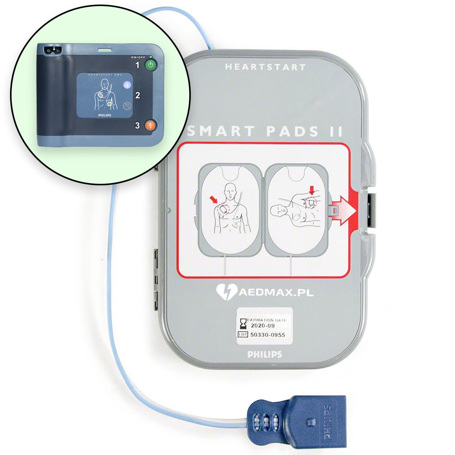 Elektrody terapeutyczne Philips FRx Smart Pads II [Data ważności: 06-04-2028]