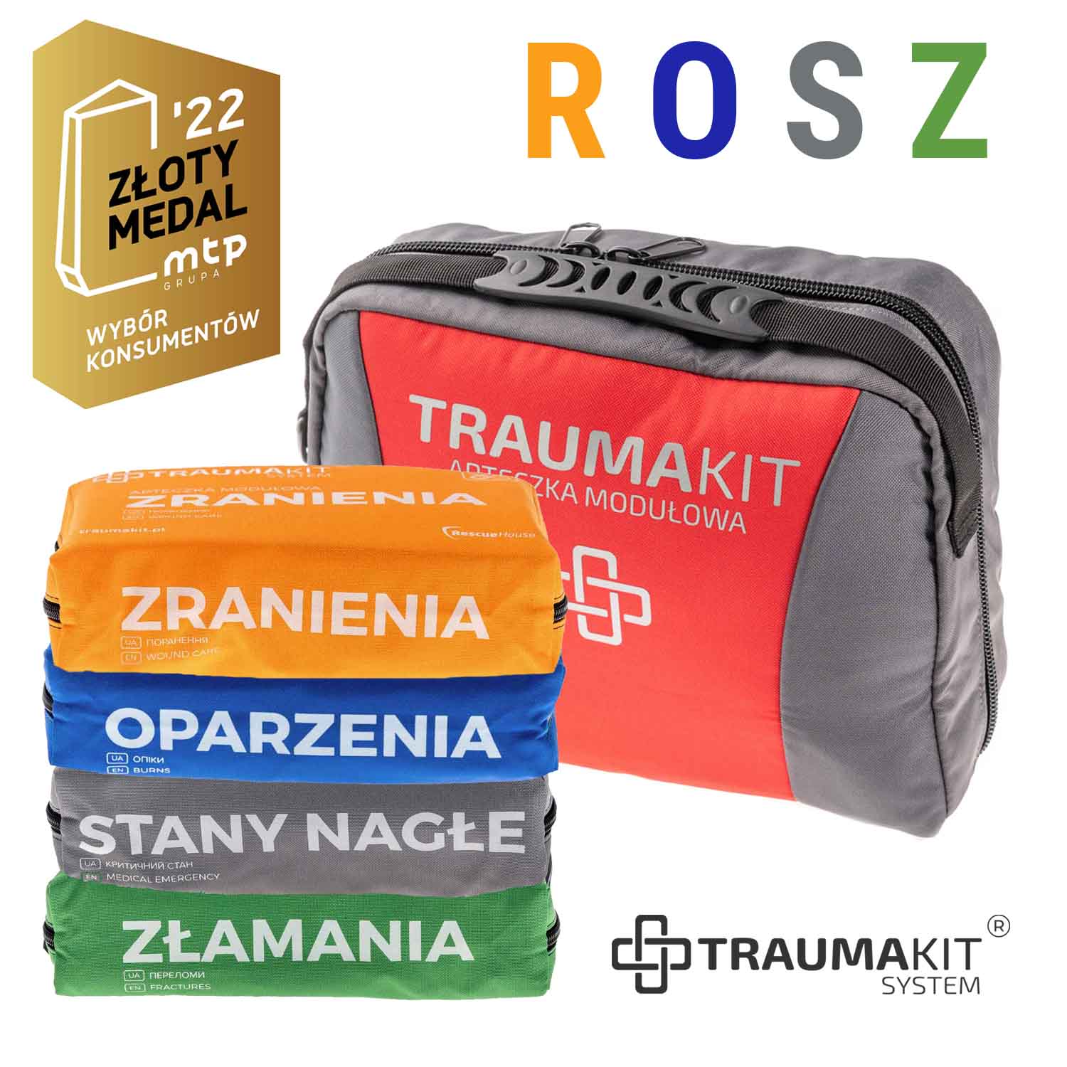 Apteczka modułowa TRAUMAKIT - ROSZ – torba
