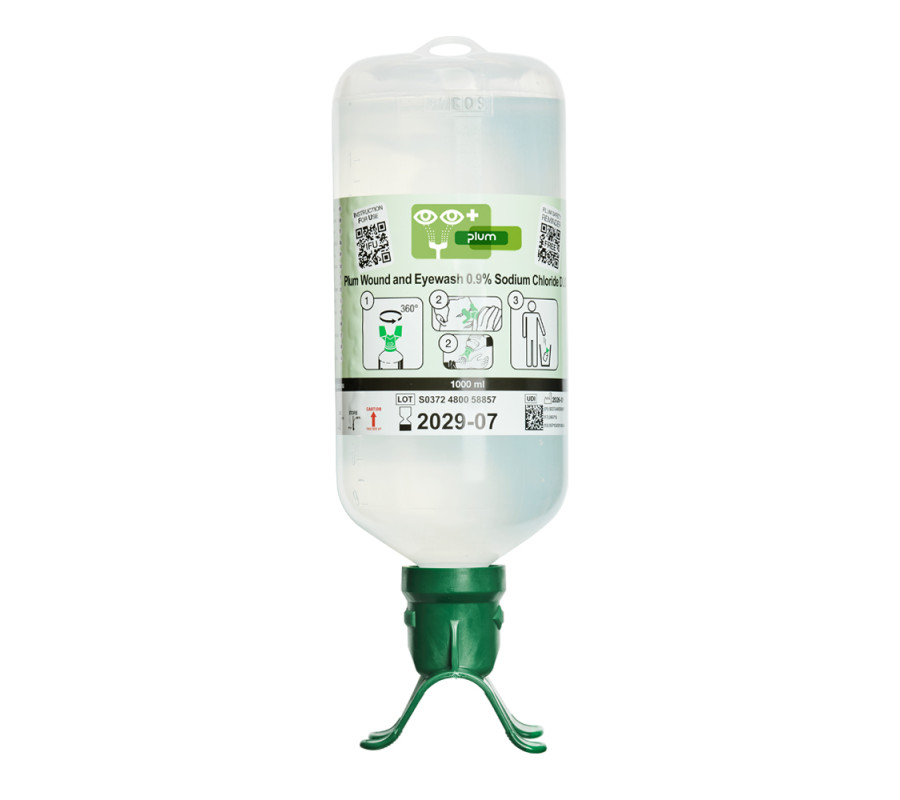 Płuczka do oczu Plum 0,9% NaCl — 1000 ml (DUO) [4800]