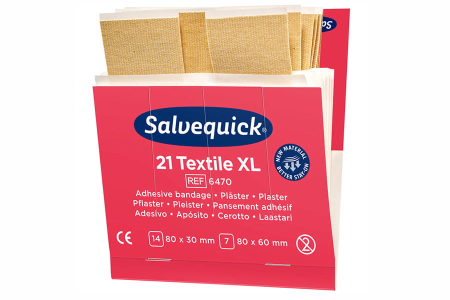 Plaster tekstylny Salvequick Cederroth XL 21szt. [REF: 6470]