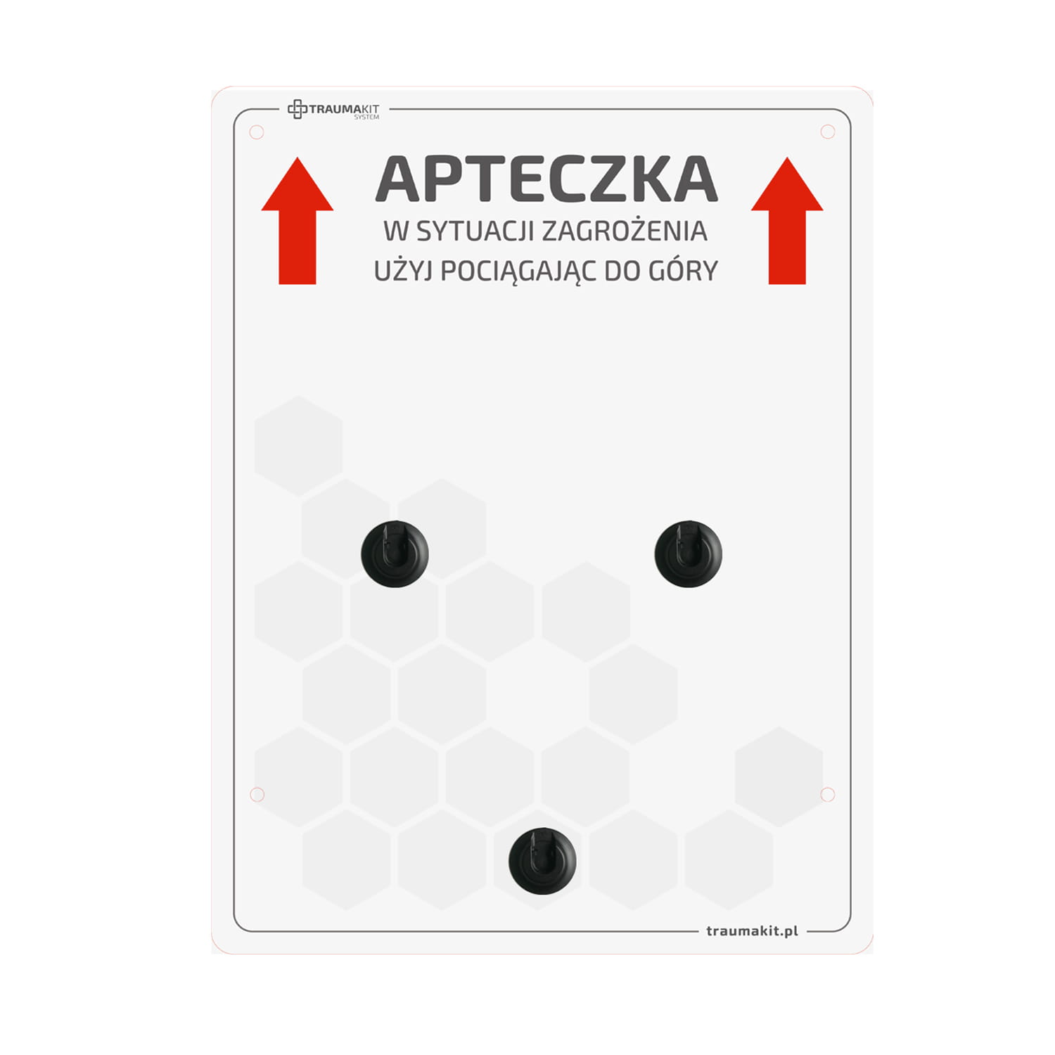 TRAUMA KIT – Uchwyt do walizki – Tablica (jasny)