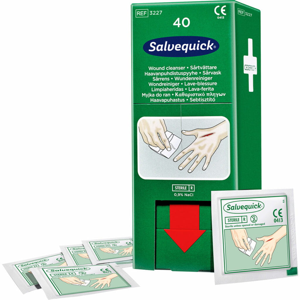Myjka do ran Cederroth Salvequick, 40 szt. [REF:3227]