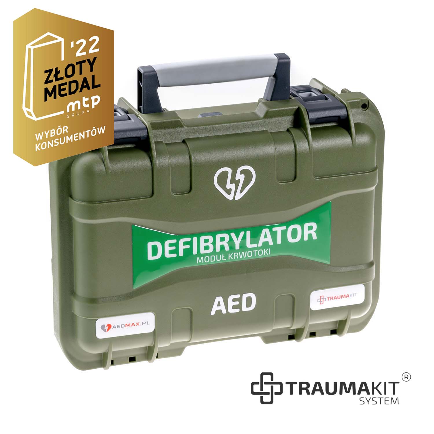 TRAUMA KIT - Walizka Auer Samaritan PAD (bez wyposażenia - zielony)